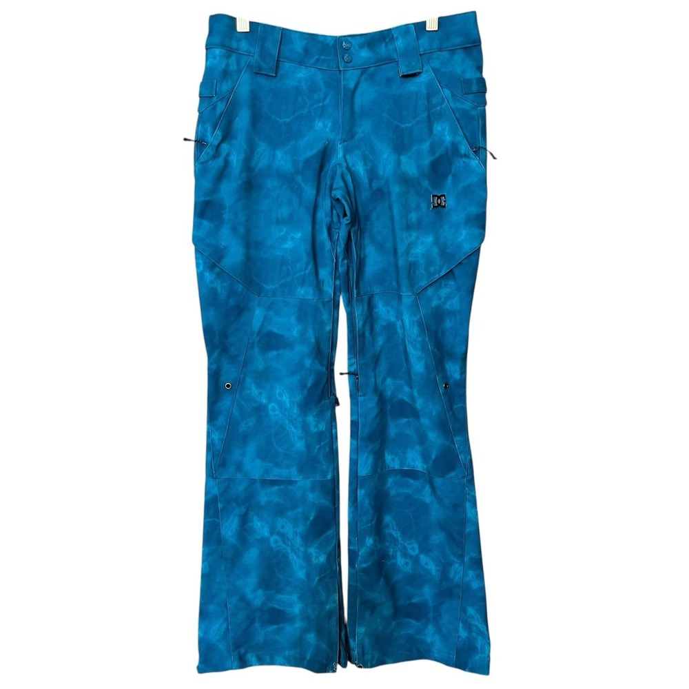 DC Snow Pants Womens Small Teal Insulated Lined Ski Board Sled Pockets Ekotek 5K